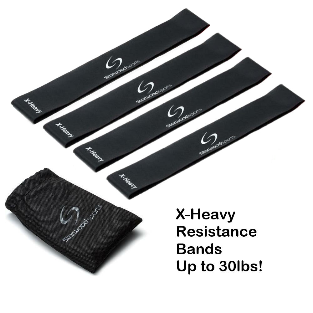Gym Loop Resistant Bands - Black X-Heavy