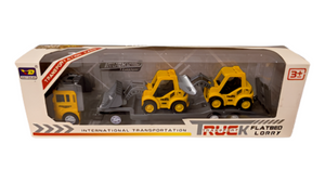 Children's Construction Transporter Flatbed Lorry - Toys