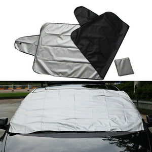 Windscreen Car Cover - Anti Theft, Year Round Use & Reversible - Small To Medium Cars - 200cm x 70cm