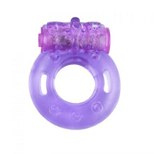 Load image into Gallery viewer, Purple Vibrating Cock Ring