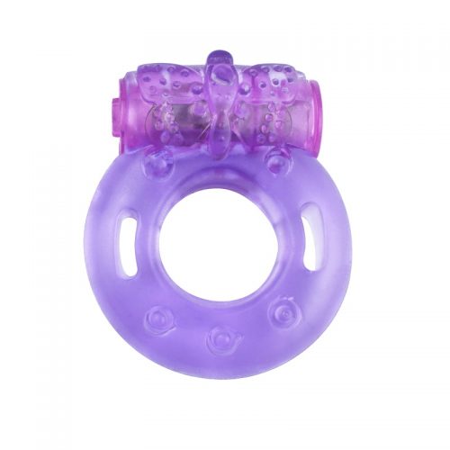 Purple Vibrating Cock Ring